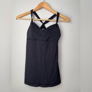 Lululemon Built in Bra Black Tank Top
